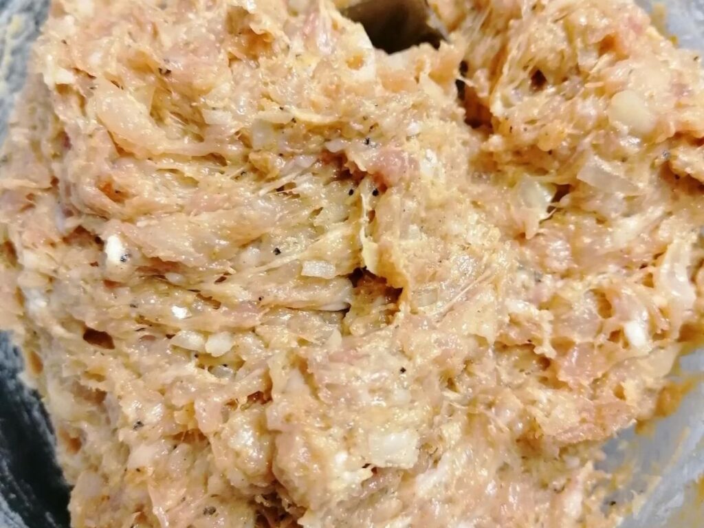 minced chicken to make chicken kebabs