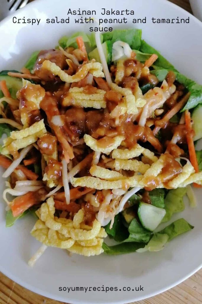 Indonesian salad with peanuts and tamarind sauce - Asinan Jakarta