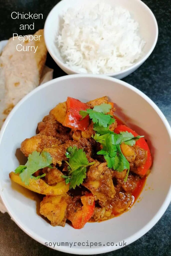 Pakistani chicken pepper curry