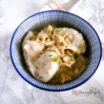Indonesian chicken wontons - pangsit ayam