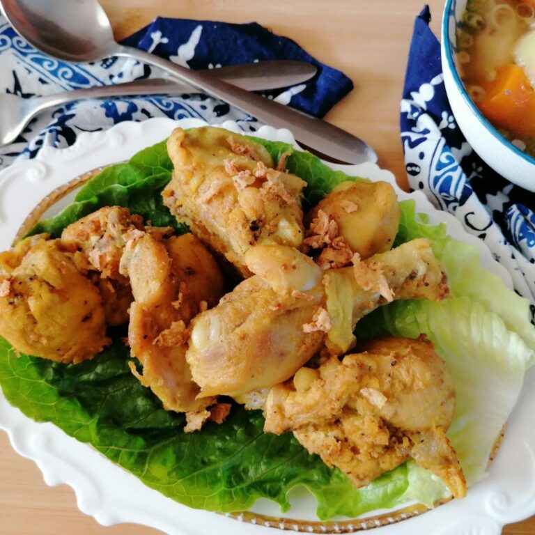 Ayam Goreng Bumbu - Indonesian spiced fried chicken