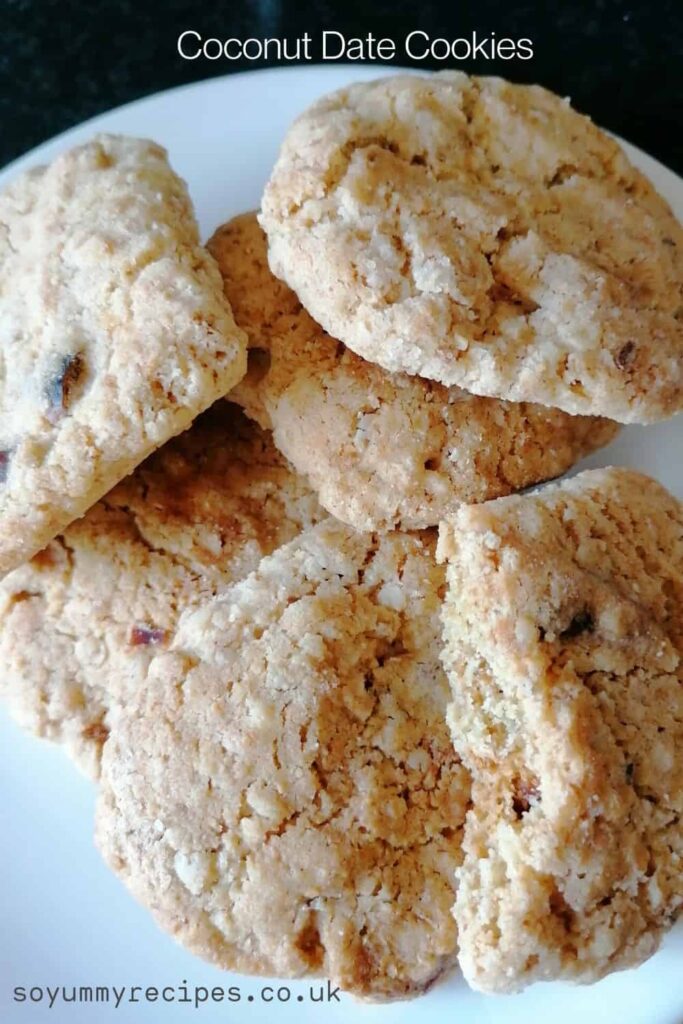 Coconut dates cookies - deliciously scrumptious