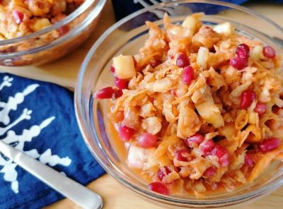 Rujak Serut: Indonesian sweet potato slaw with tamarind dressing