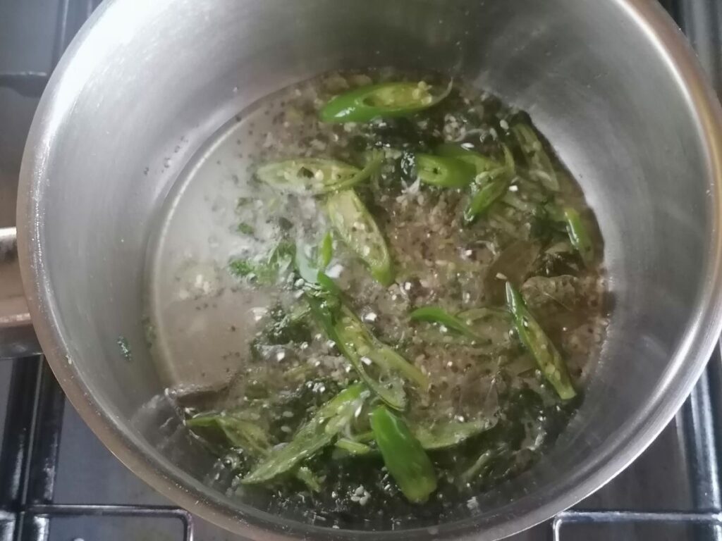 spices and lemon juice for dhokra tarka