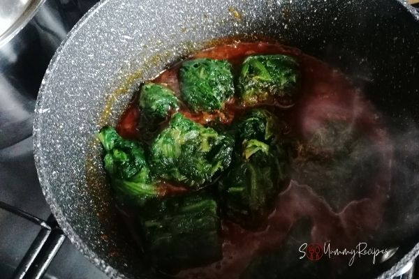 frozen spinach in masala sauce