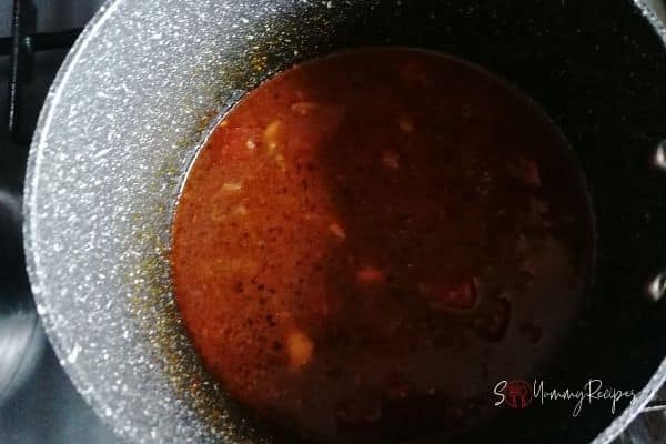 masala sauce in a pan