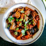 aubergine curry cooked in Pakistani style