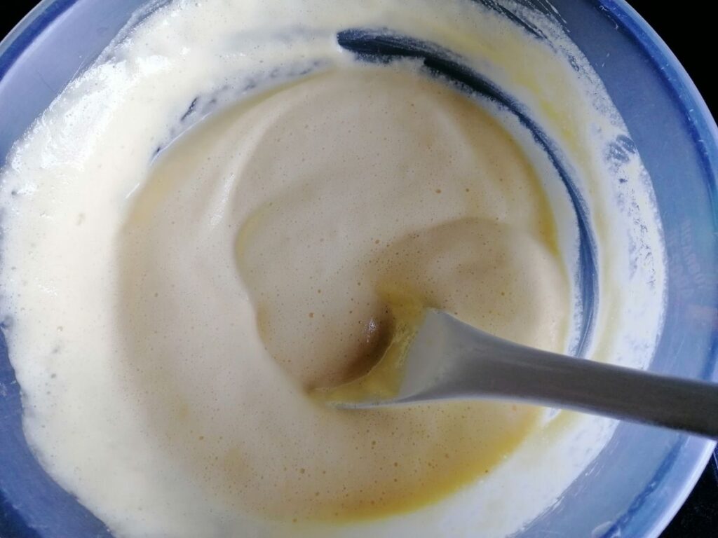 dhokra mixture after baking soda added