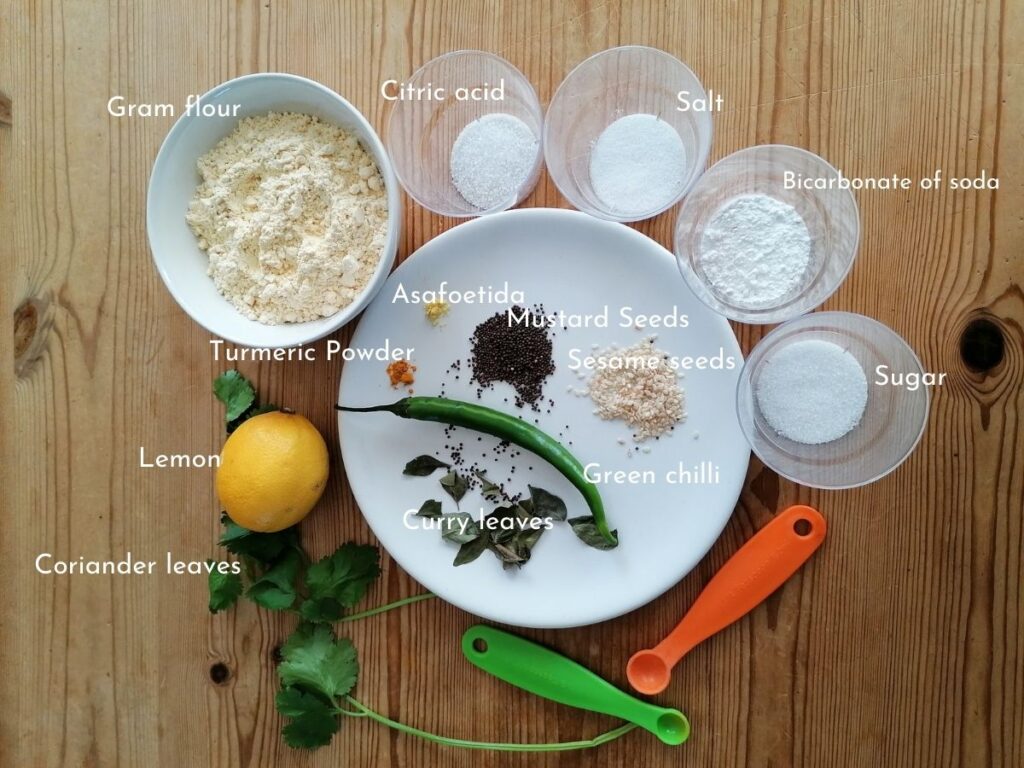 ingredients for dhokra
