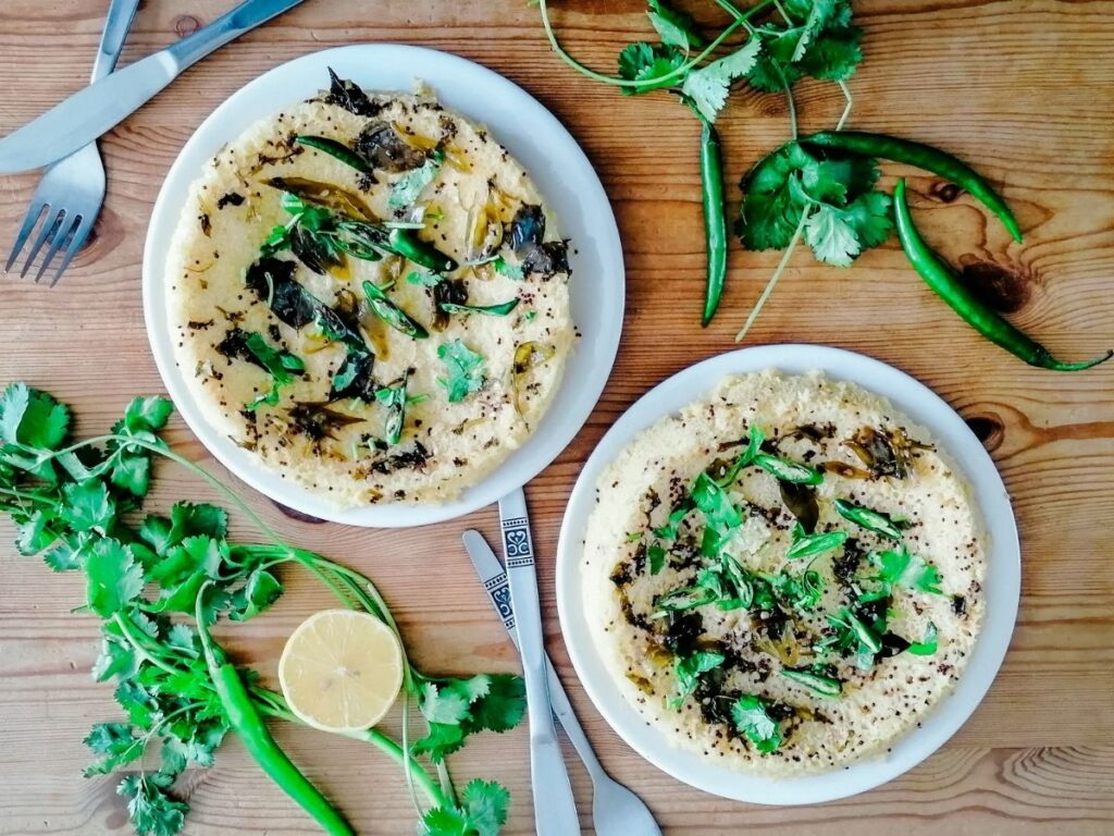 2 plates of khaman dhokla