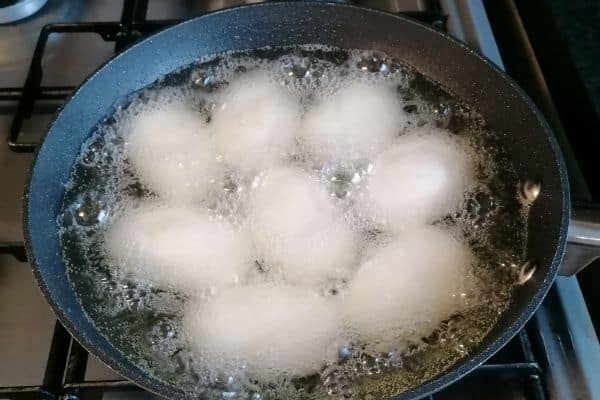 frying the dough