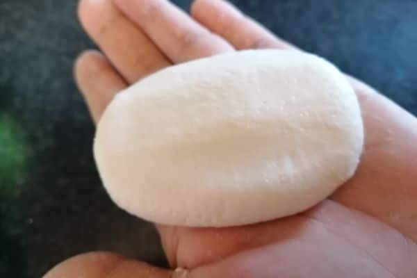 shaped glutinous rice flour dough