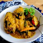 A dish of Pesmol Ikan - fish dish in tangy and spicy sauce from west Java