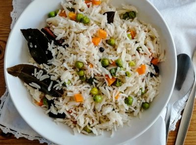 Vegetable pilau rice: easy and tasty rice dish