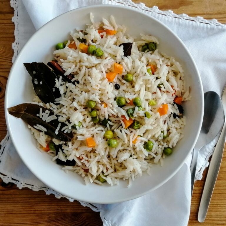 Vegetable pilau rice - Pakistani style