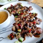 skewers of lamb satay