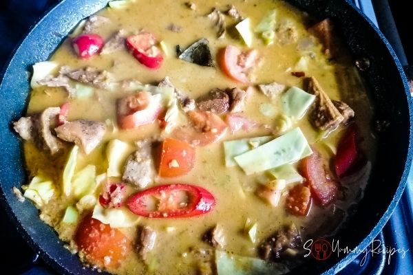 ready cooked lamb tongseng