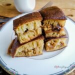 4 pieces of Martabak Manis on a white plate