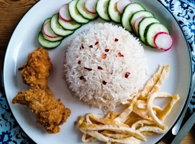 Nasi Uduk Jakarta: Rice Cooked in Fragrant Coconut Milk