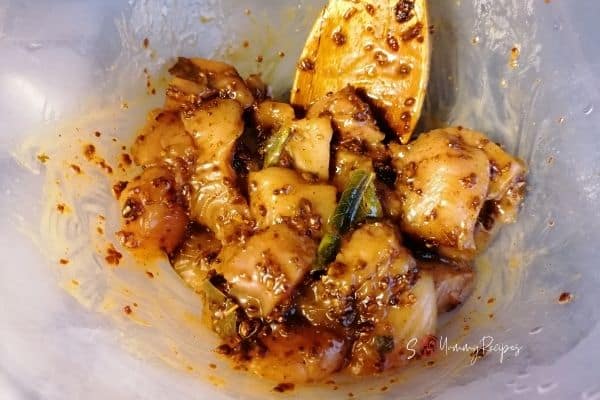 chicken in marinade
