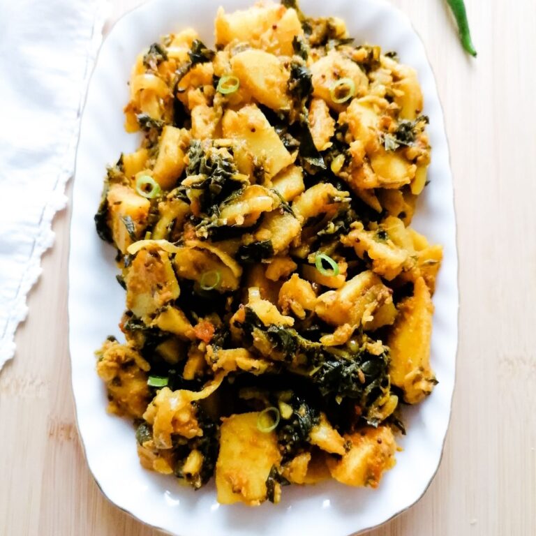 Aloo Methi: Potato Curry With Fenugreek Leaves