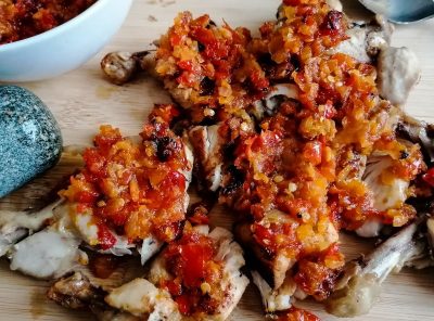 Ayam Penyet: Indonesian Smashed Chicken in Chili Sambal