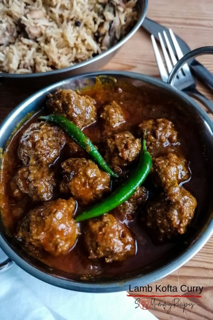 Kofta meatballs curry 
