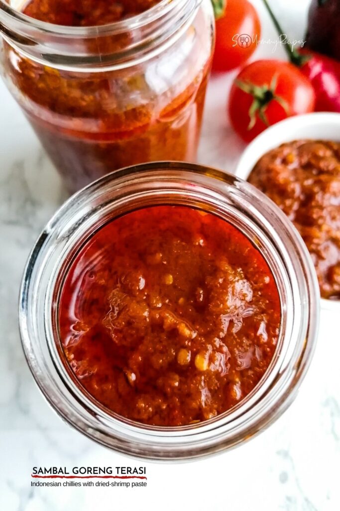jars of chilli sambal