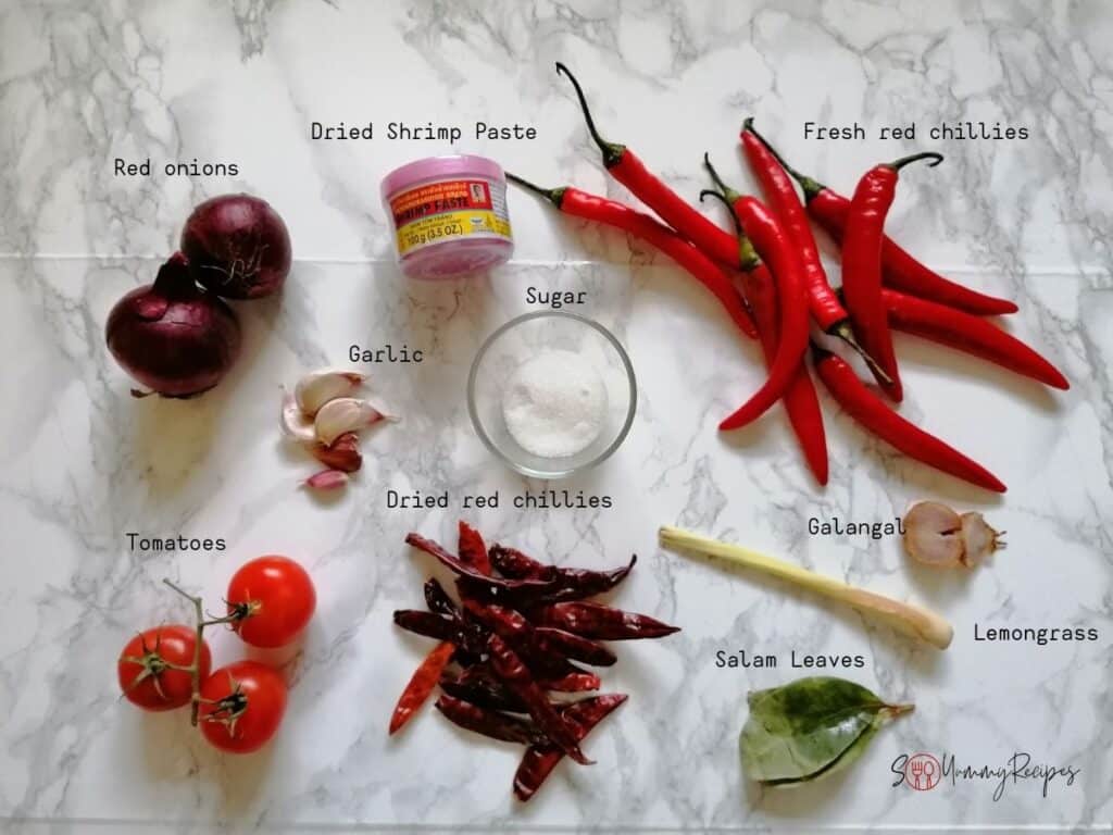 sambal ingredients 