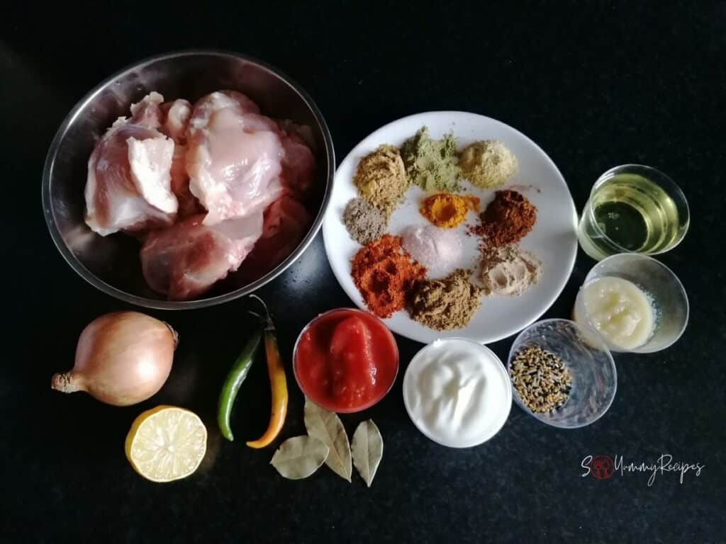 ingredients for achari chicken