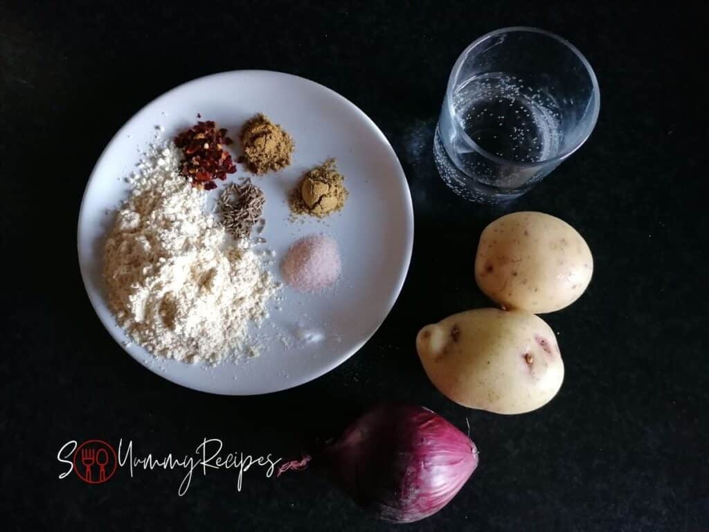 ingredients for pakoras
