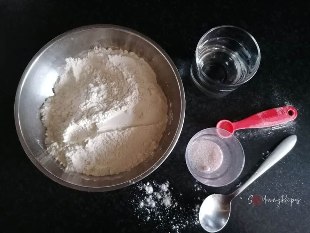ingredients for wonton pastry