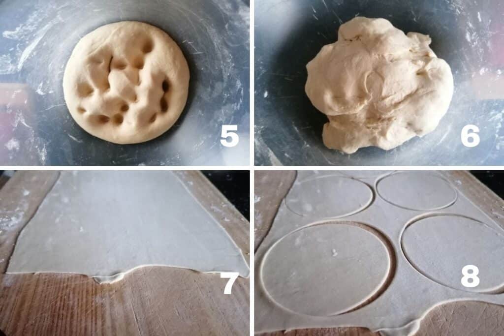 rolling out the dough