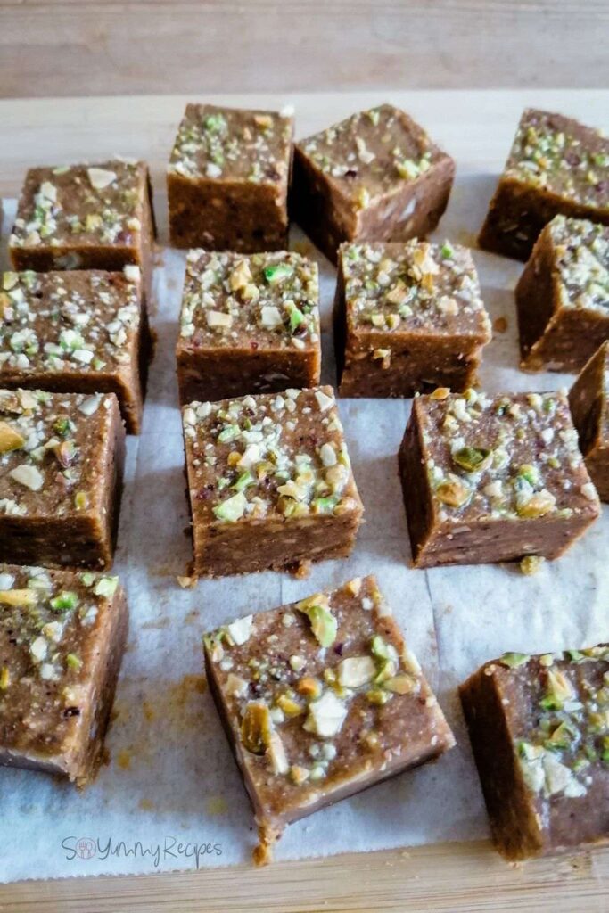 Pakistani Besan ki Barfi - spiced fudge made of chickpea flour