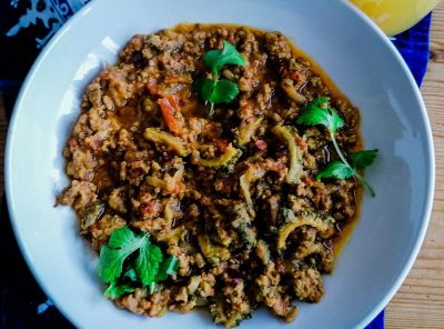 Keema Karela Recipe: Minced Meat Curry With Bitter Gourd