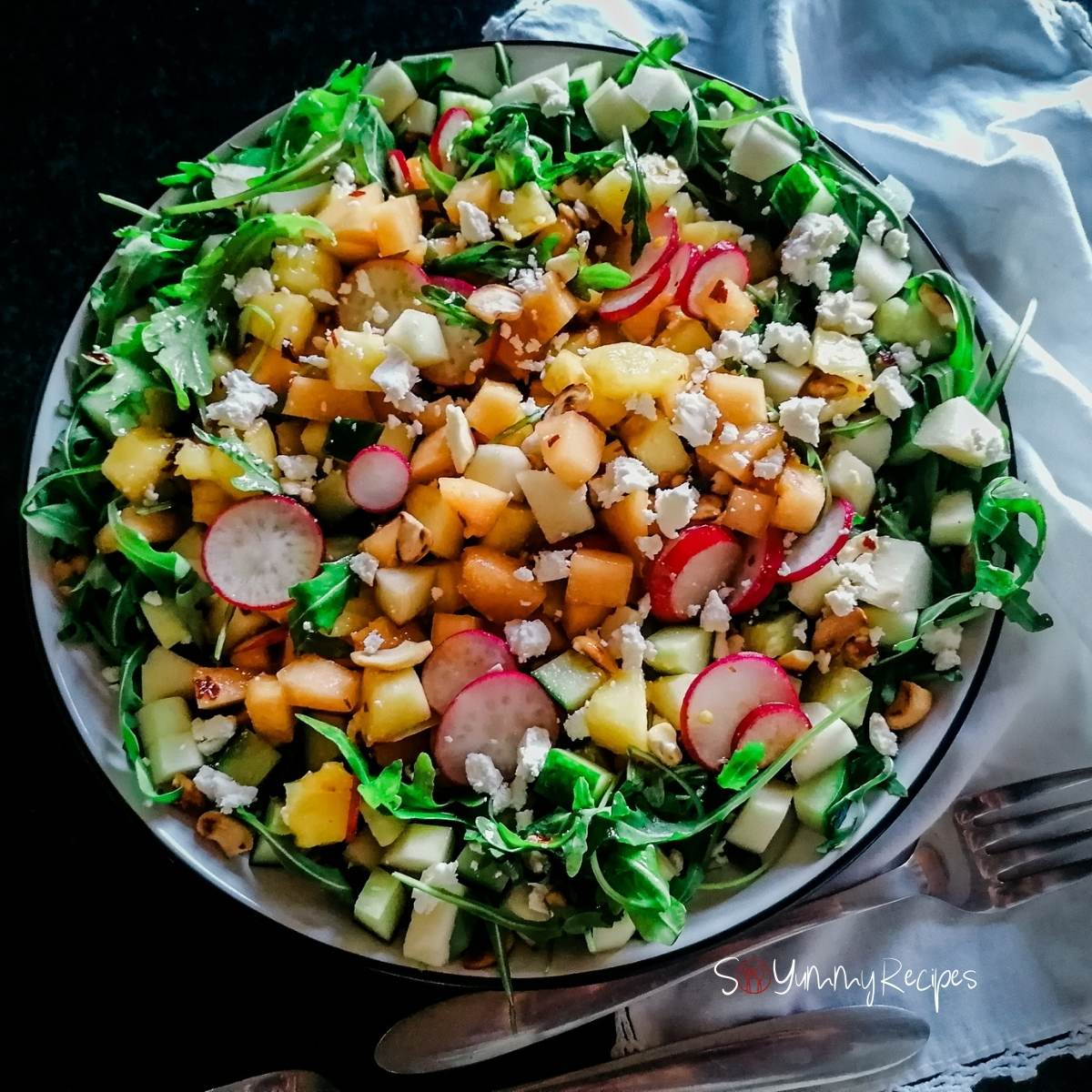 Delicious Crunchy Apple Salad With Balsamic Vinaigrette So Yummy Recipes