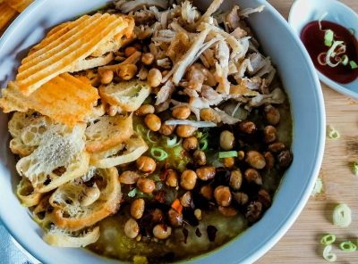 Bubur Ayam (Indonesian Chicken Rice Porridge)