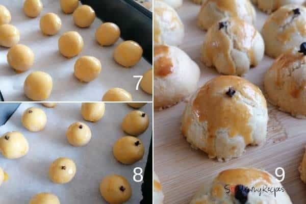 photo collage of making Kue Nastar - the Indonesian pineapple tarts.