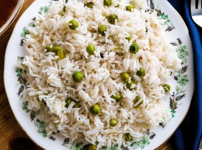 Matar Chawal - Rice With Green Peas Pulao