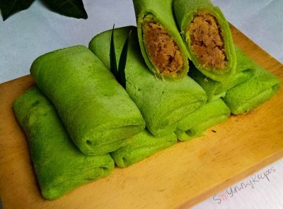 Dadar Gulung: Rolled Pancake With Coconut And Palm Sugar
