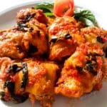 Ayam rica rica - Manadonese spicy chicken in chillies.