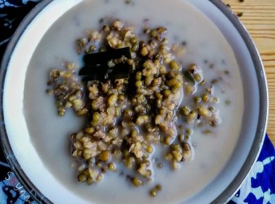 Bubur Kacang Hijau: Indonesian Mung Bean Dessert With Coconut Milk