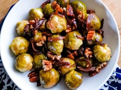 Roast Brussels Sprouts Recipe With Honey Balsamic Vinegar