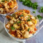 Chana Chaat the Pakistani savoury chickpea snack.