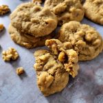 Coffee and walnut cookies.