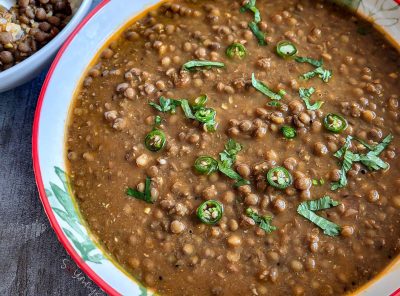 Whole Masoor Dal: Brown Lentil Curry