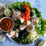 Indonesian salad - gado gado.