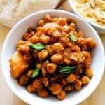 Pakistani side dish - chana curry.