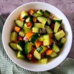 Acar Timun - Indonesian cucumber salad.