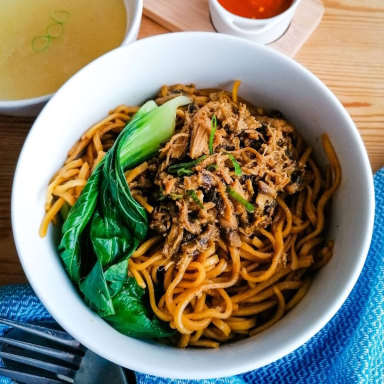 Indonesian Mie Ayam.